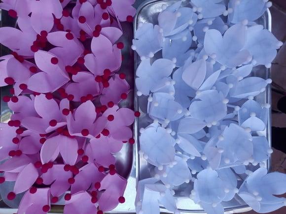 Forminha em Tecido Infantil 4 Pompons