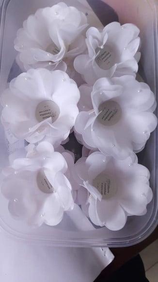 Forminha Tecido Coração com Pérolas
