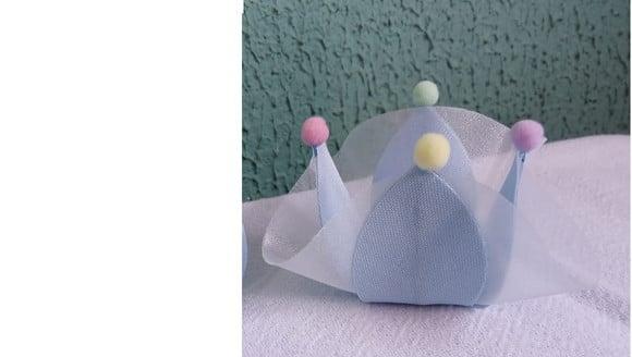 Forminha Tecido Infantil Jardim Secreto 4 Pompons