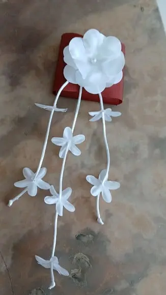 Embalagem de Bem Casado Tecido Cascata de Flores