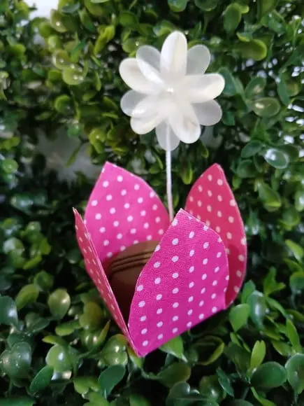 Forminha Caixeta de Tecido Infantil Florzinha