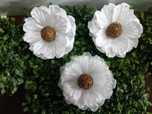 Forminha de Tecido Hibisco Dobrado