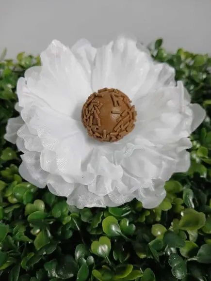 Forminha de Tecido Hibisco Dobrado