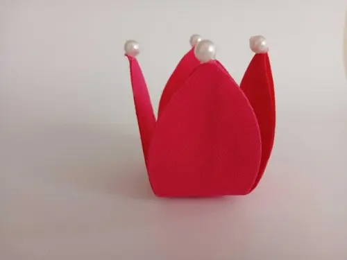Forminha em Tecido Infantil 4 Pérolas