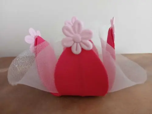 Forminha em Tecido Infantil Jardim Secreto 4 Flores