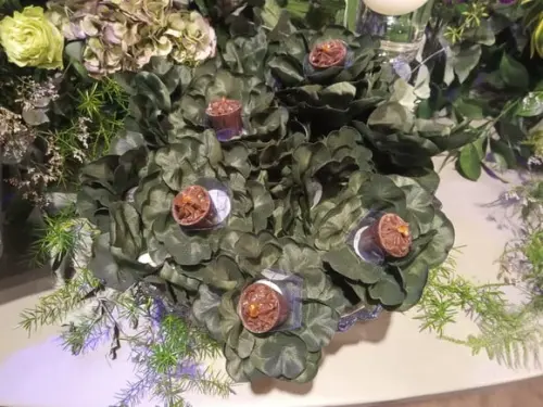 Forminha Tecido Buquet Flor Pessegueiro