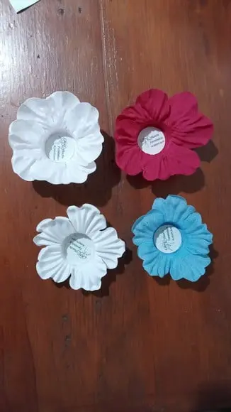 Kit 200 Forminha Emtecido Papoula Portuguesa e Hibisco