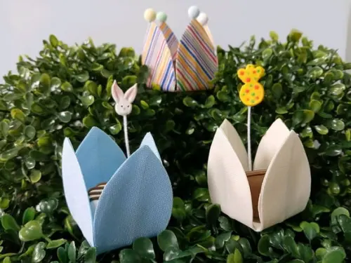 Kit 3 Forminhas Caixeta Tecido Infantil Páscoa