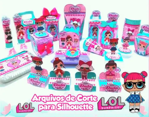 Kit Arquivo de Corte LOL Surprise para Silhouette