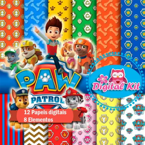 Kit Digital Patrulha Canina Coleção Top