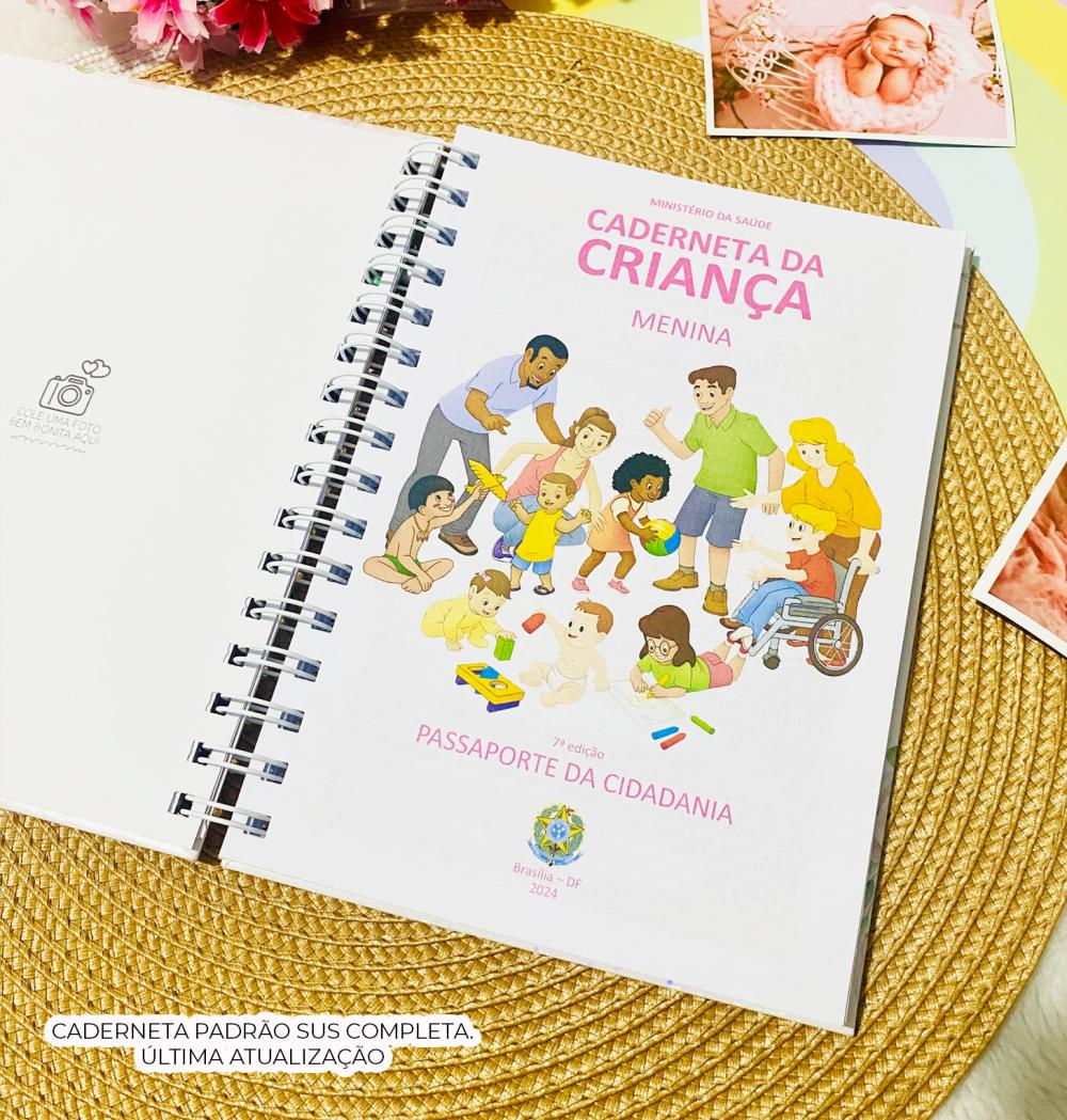 Caderneta de Saúde Personalizada para Bebê com Nome