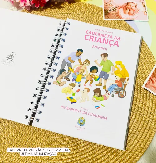 Caderneta de Saúde Personalizada para Bebê com Nome