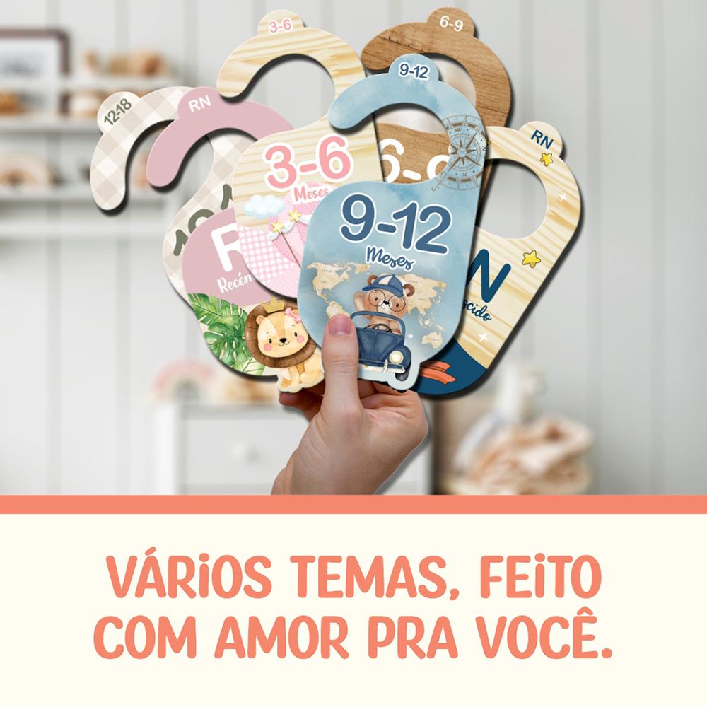 Separador de Cabide - Frutinhas Aquarela