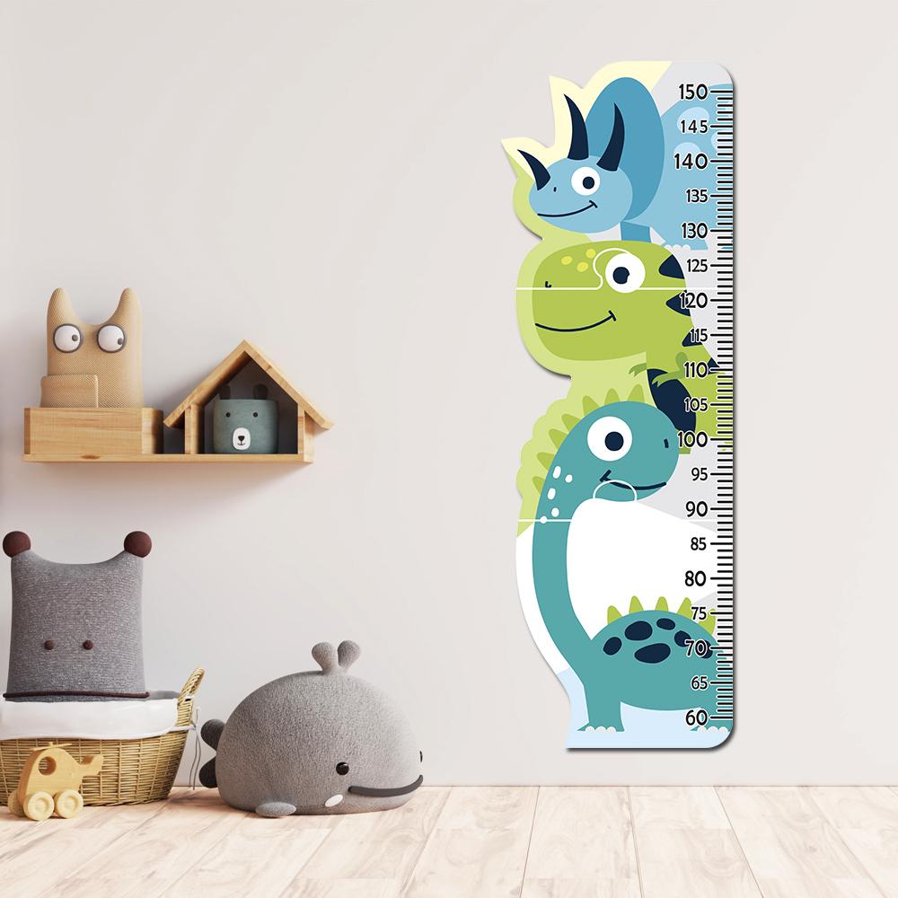 Régua de Crescimento Infantil MDF - Dinossauros