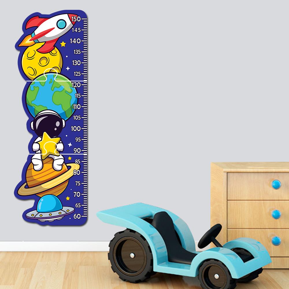 Régua de Crescimento Infantil MDF - Espacial Cute