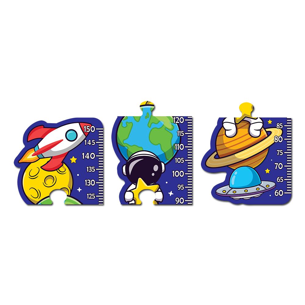 Régua de Crescimento Infantil MDF - Espacial Cute