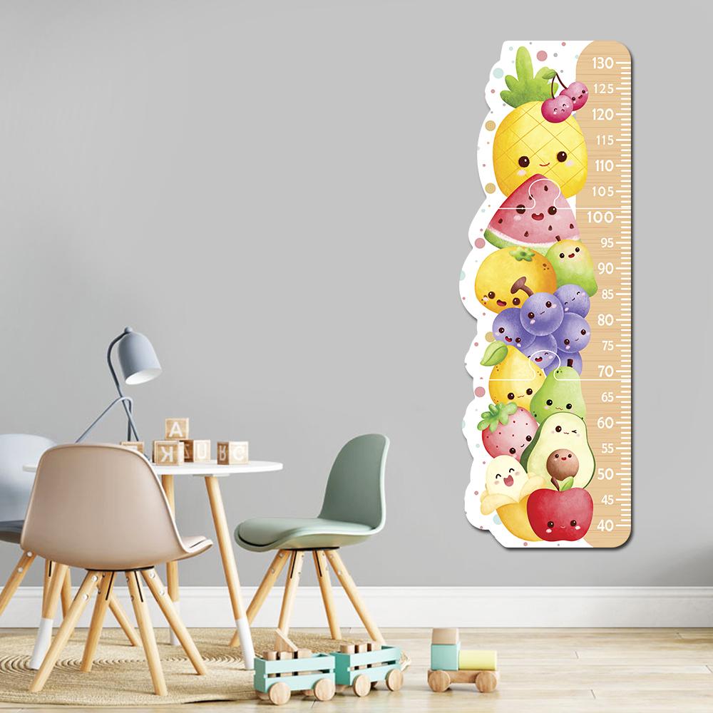 Régua de Crescimento Infantil MDF - Frutinhas Aquarela