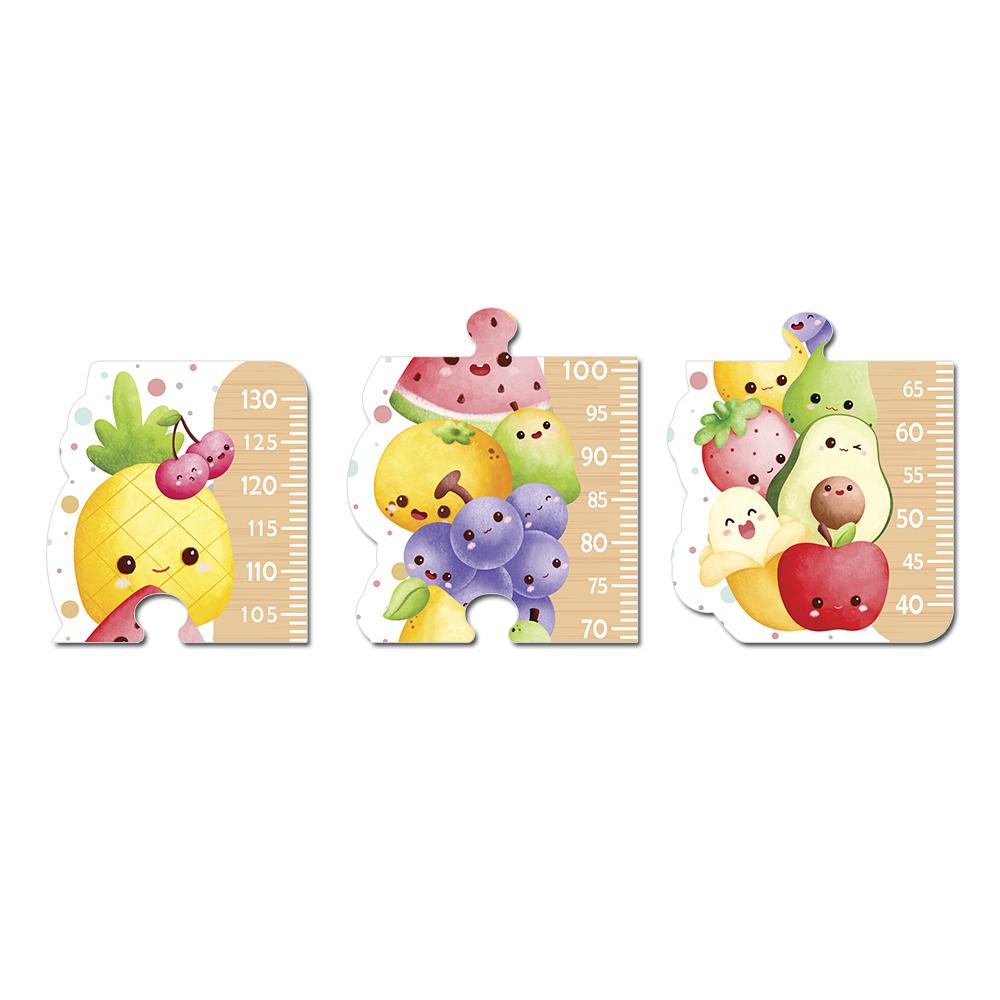 Régua de Crescimento Infantil MDF - Frutinhas Aquarela