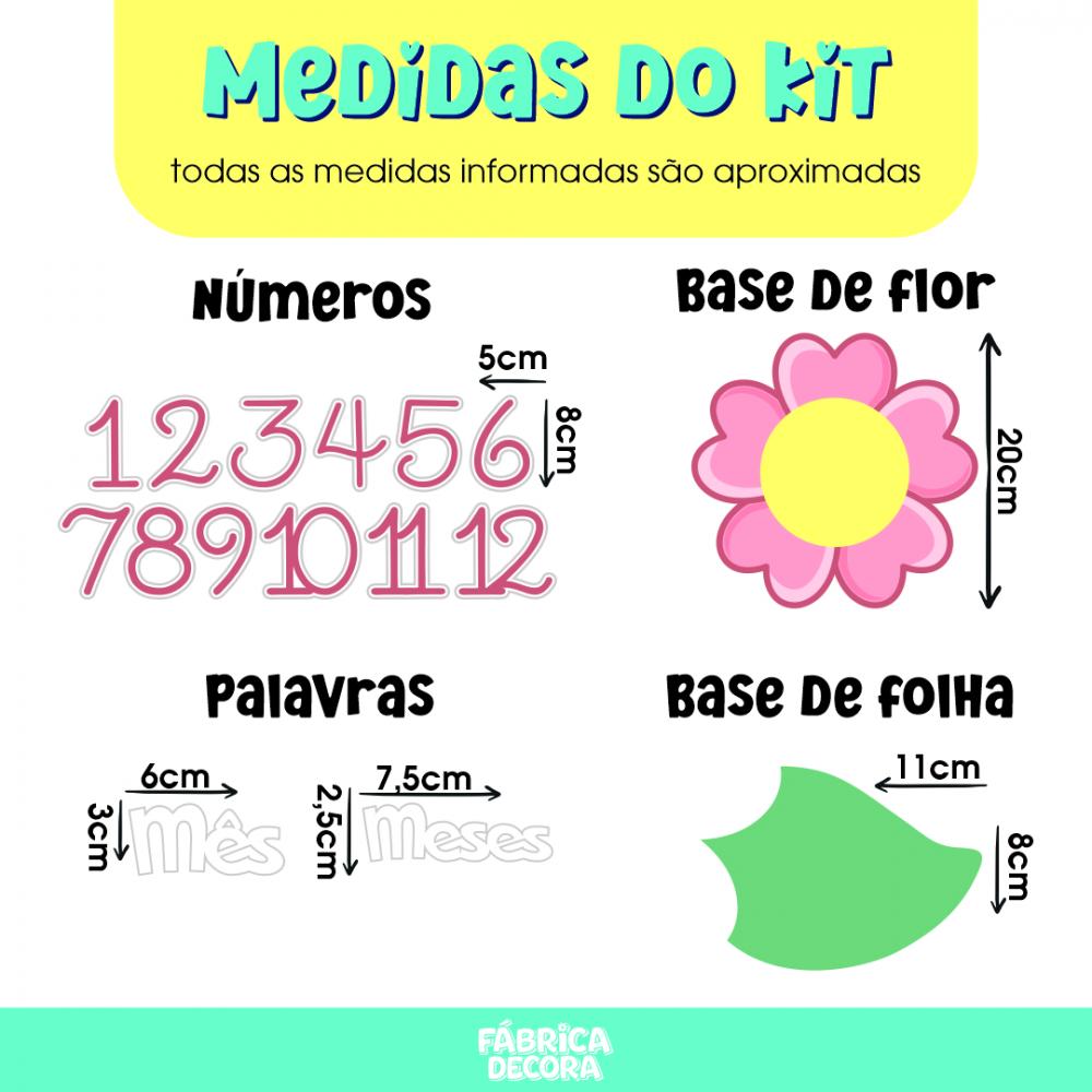 Mesversário Mdf - Florzinha