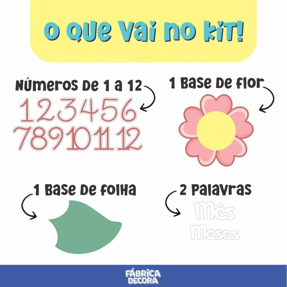 Mesversário Mdf - Florzinha