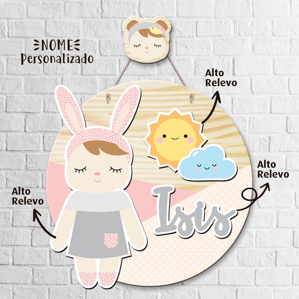 Porta Maternidade 3D + Pendurador - Boneca Metoo