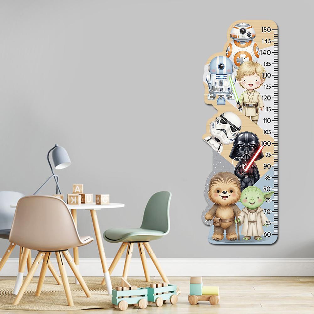 Régua de Crescimento Infantil MDF - Star Wars Aquarela