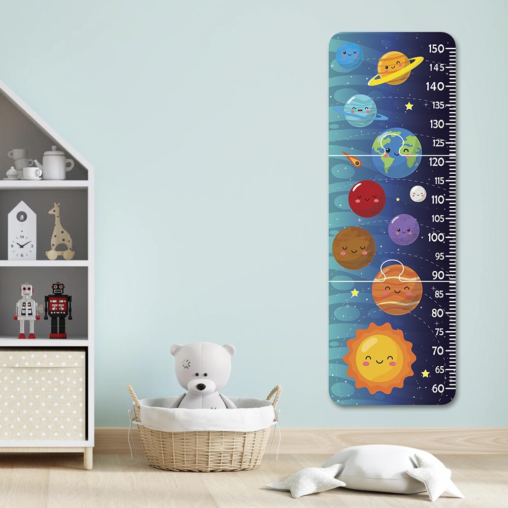 Régua de Crescimento Infantil MDF - Sistema Solar