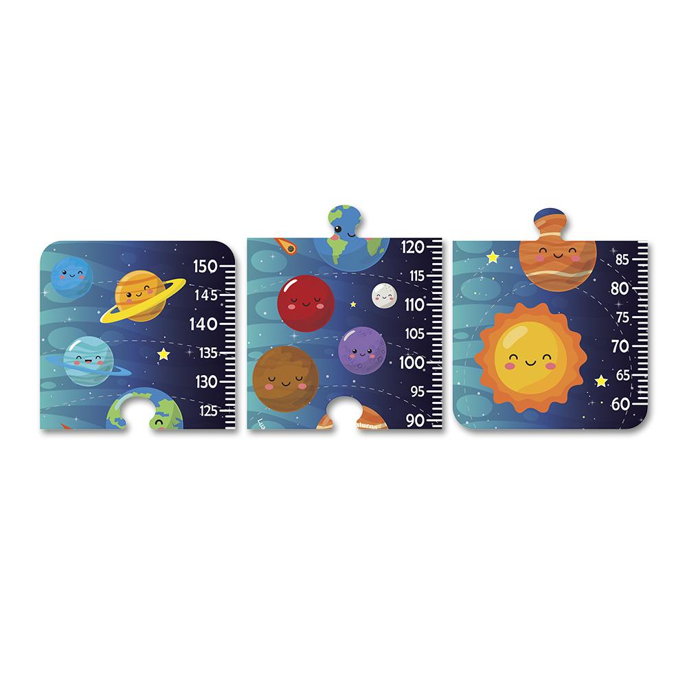 Régua de Crescimento Infantil MDF - Sistema Solar