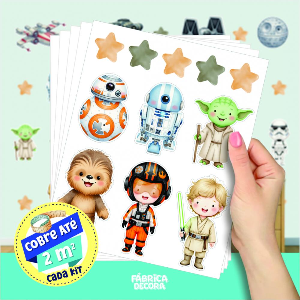 Adesivo de Parede - Star Wars Aquarela