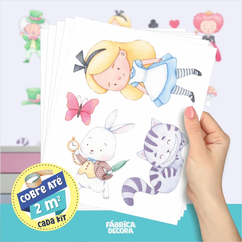 Adesivo de Parede - Alice no País das Maravilhas