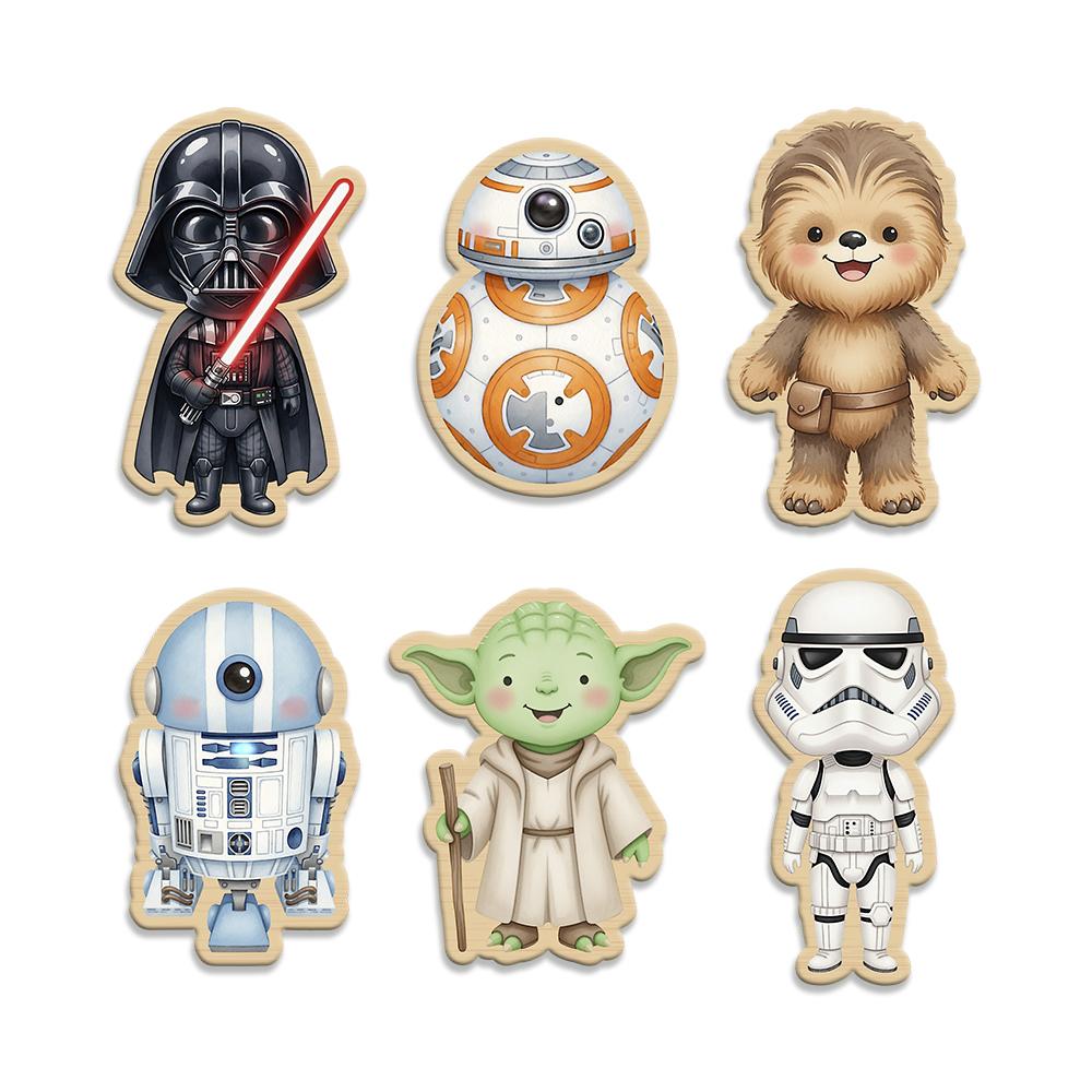 Ganchos de Parede 2D - Kit Star Wars (06 peças)