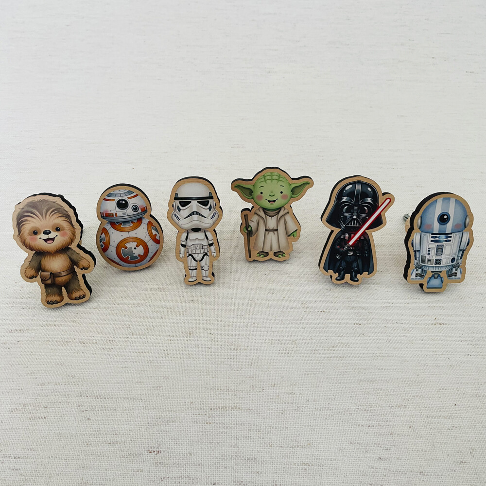Ganchos de Parede 2D - Kit Star Wars (06 peças)