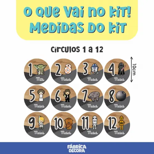 Mesversário Mdf Basic - Star Wars