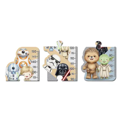 Régua de Crescimento Infantil MDF - Star Wars Aquarela
