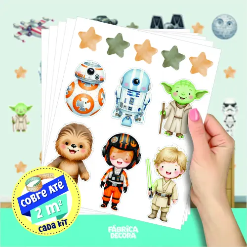 Adesivo de Parede - Star Wars Aquarela