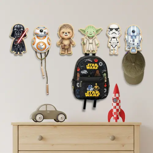 Ganchos de Parede 2D - Kit Star Wars (06 peças)