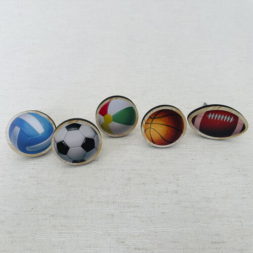 Ganchos de Parede 2D - Kit Bolas Esportivas (05 peças)