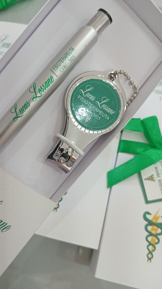 Chaveiro e Caneta para Formatura