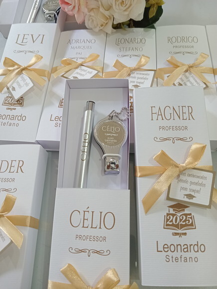 Chaveiro e Caneta para Formatura