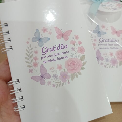 Caderneta personalizada para brinde