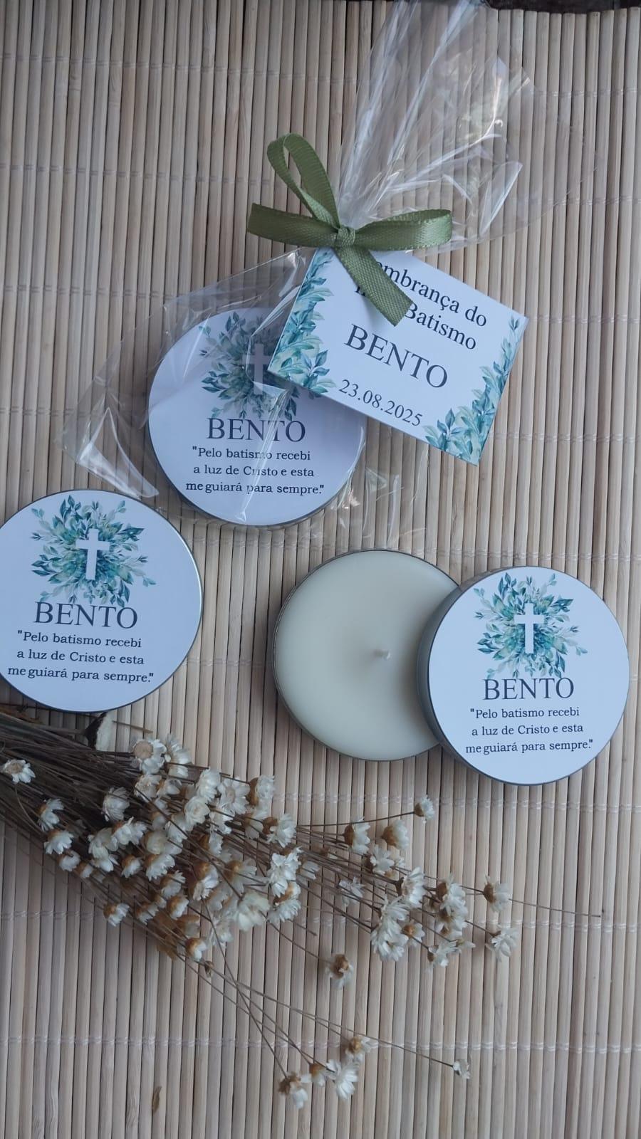 Lembrancinha Batizado Velinha Artesanal Personalizada