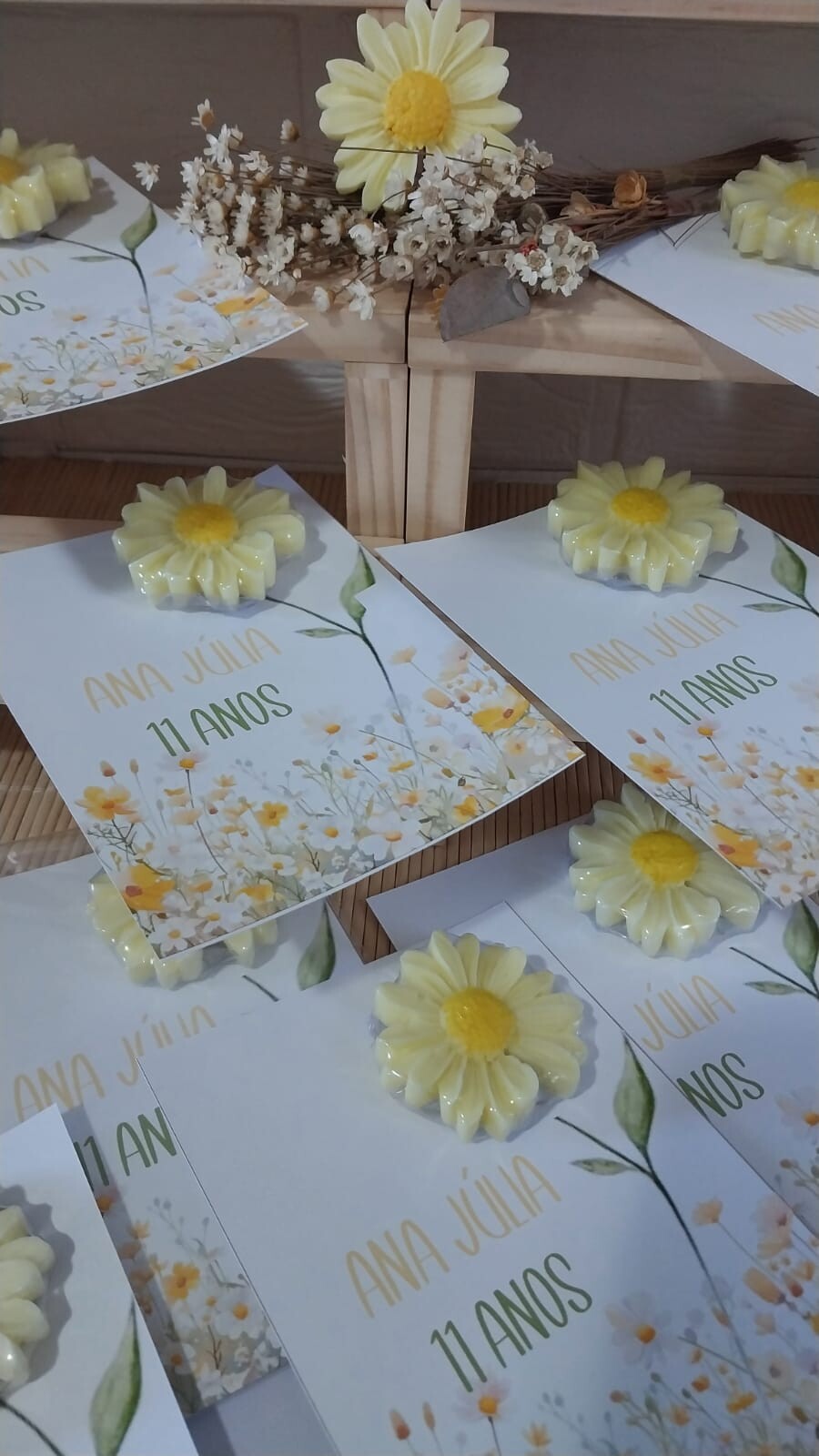 Lembrancinha Margarida Sabonete Personalizado