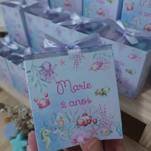 20 Lembrancinhas Aniversário Fundo do Mar Sabonetes Personalizad