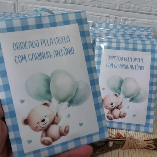 Lembrancinha Maternidade Envelope Aromatizador Ursinho