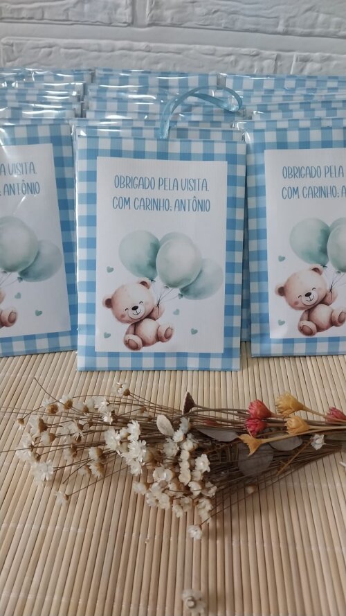 Lembrancinha Maternidade Envelope Aromatizador Ursinho