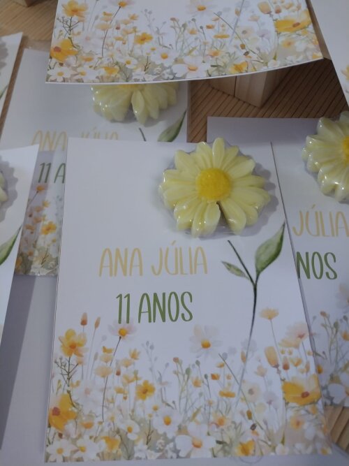 Lembrancinha Margarida Sabonete Personalizado