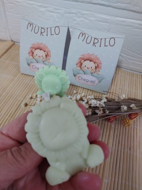 Velinha Leãozinho Lembrancinha Nascimento