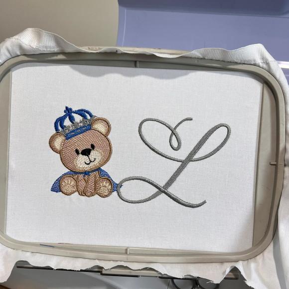 Matriz Bordado Alfabeto Urso
