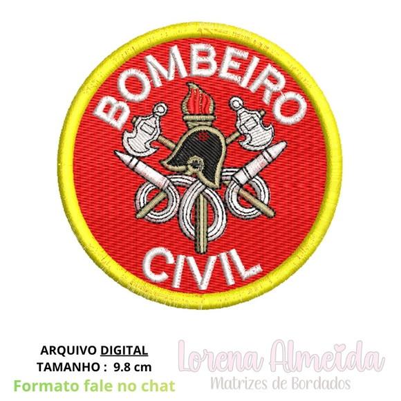 Matriz Bordado Bombeiro Civil