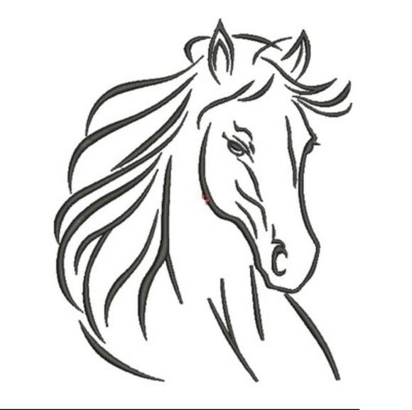 Matriz Bordado Cavalo